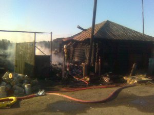 В Кожевниковском районе при пожаре погибли бабушка и ребенок (фото)