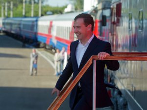 Дмитрий Медведев прибыл в Томск